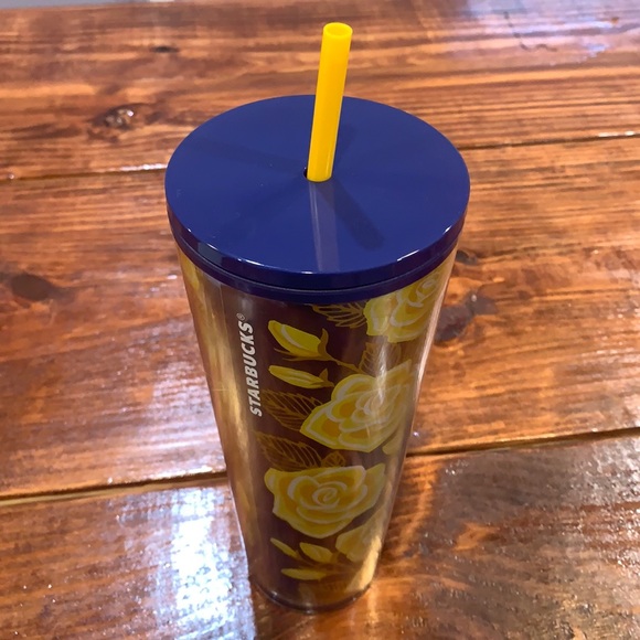 Starbucks Yellow Rose of Texas Plastic 24oz Cold Cup - LIMITED EDITION